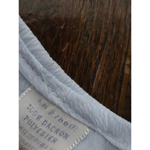 Vintage Light Blue Dainty Lace Embroidered Duck Baby Dress - Picture 9 of 12